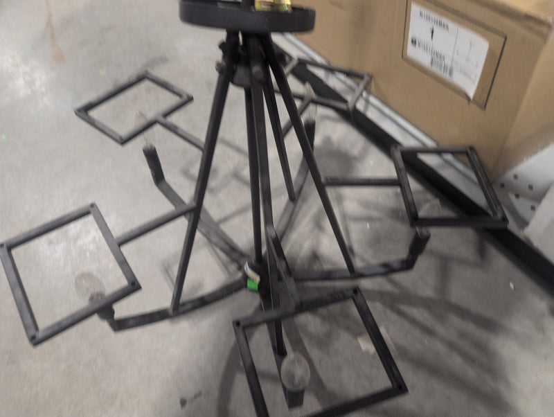 Geometric Black 5 Light Chandelier