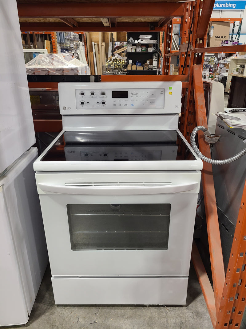 LG 30-Inch SmoothTouch™ Touch-Control Electric Range in White