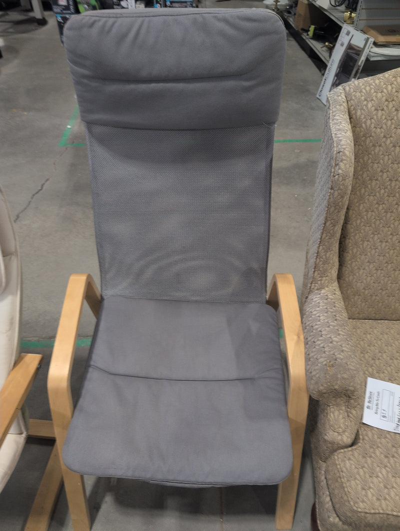 Blond and Grey Poang Armchair