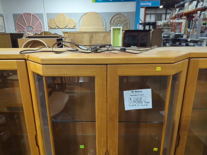 Vintage Teak Buffet & Hutch