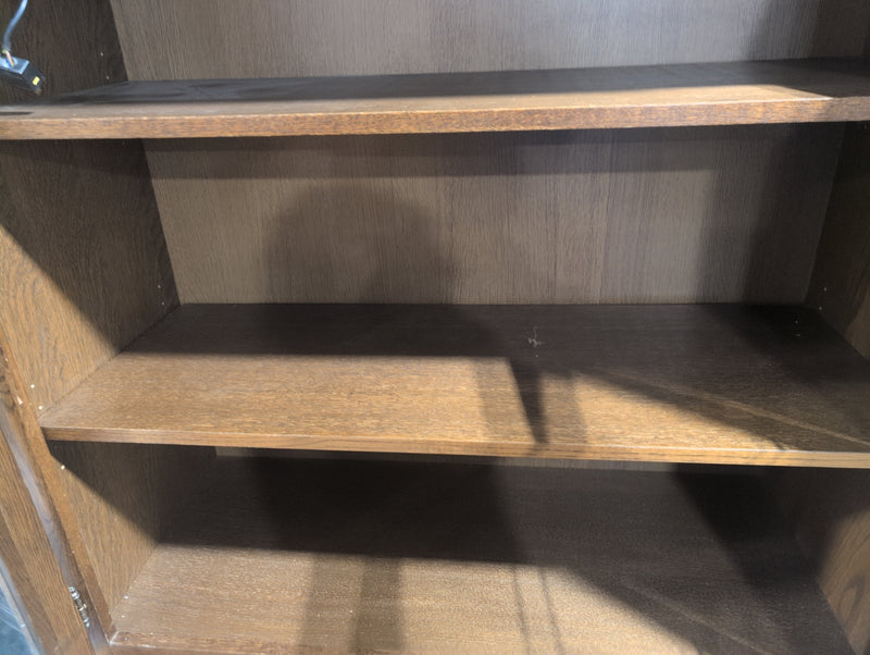 Wooden China Cabinet with Glass Windowed Doors