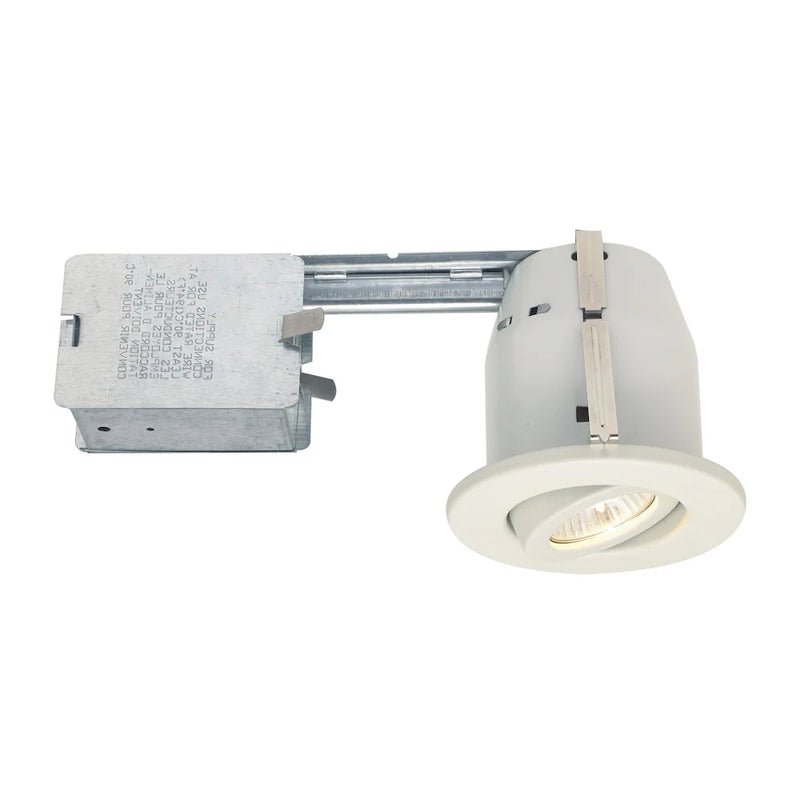 Nextlite Pro Series 3 1/4" White Gimbal Recessed Lighting Kit (6-Pack)