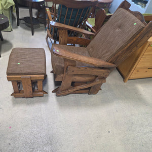 Solid Wood Glider/ Ottoman