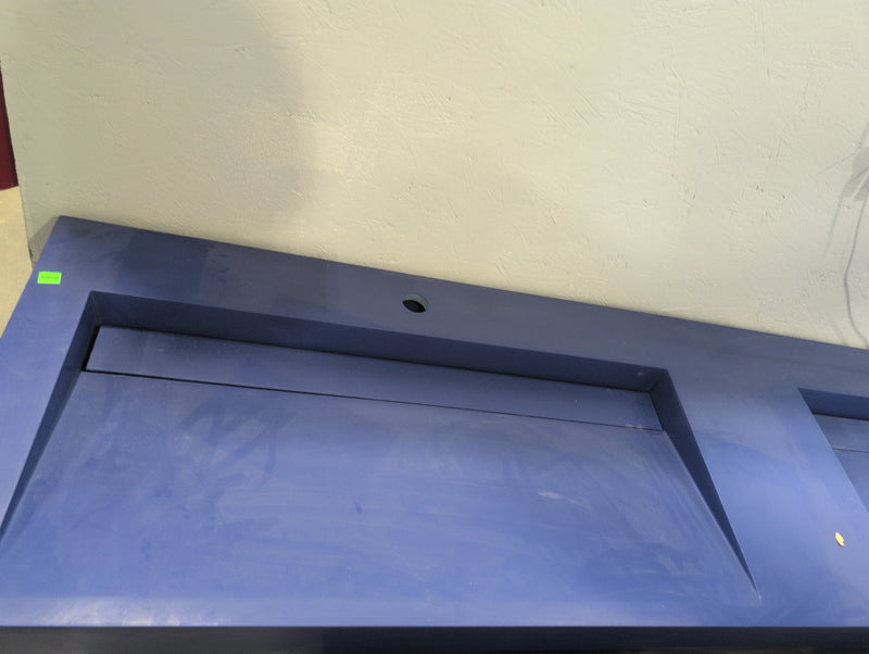 Royal Blue Double Sink