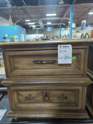 Rustic Wood Nightstand
