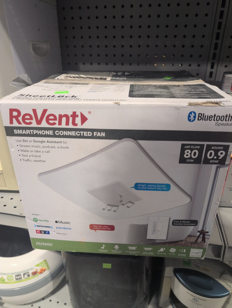 ReVent Bluetooth Smartphone Connected Bathroom Fan