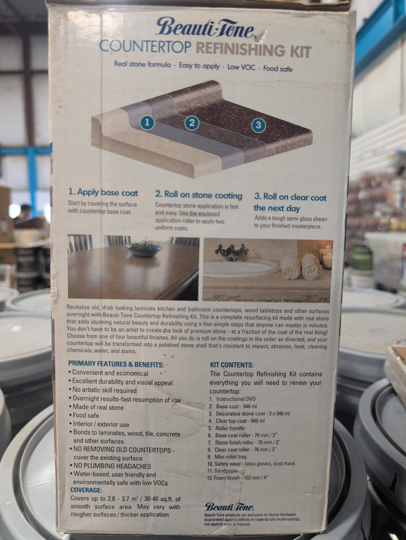 Beauti-Tone Countertop Refinishing Kit, Stone Finish