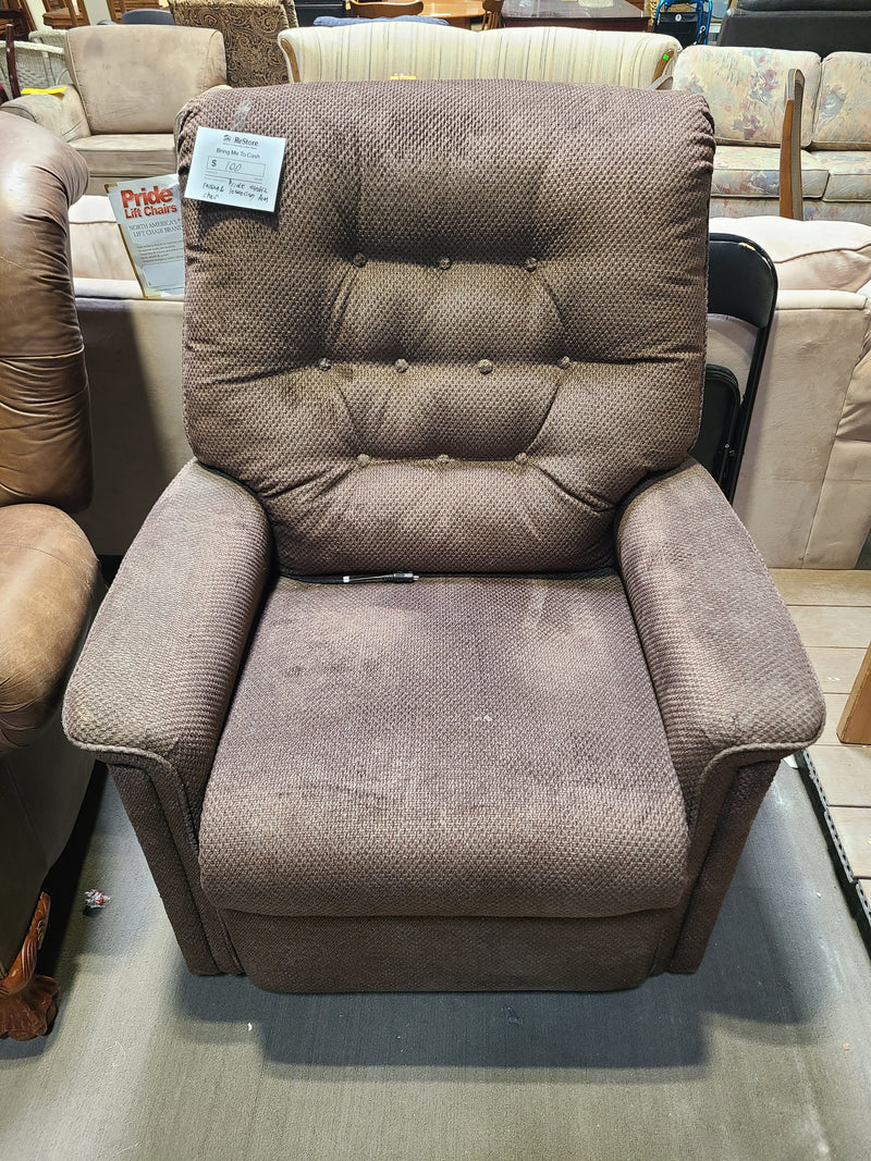 Pride Mobility Electric Lift Chair in Brown