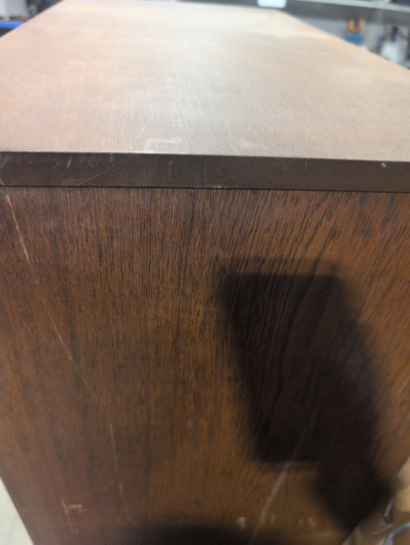 Bookcase with Lower Compartment and Holes