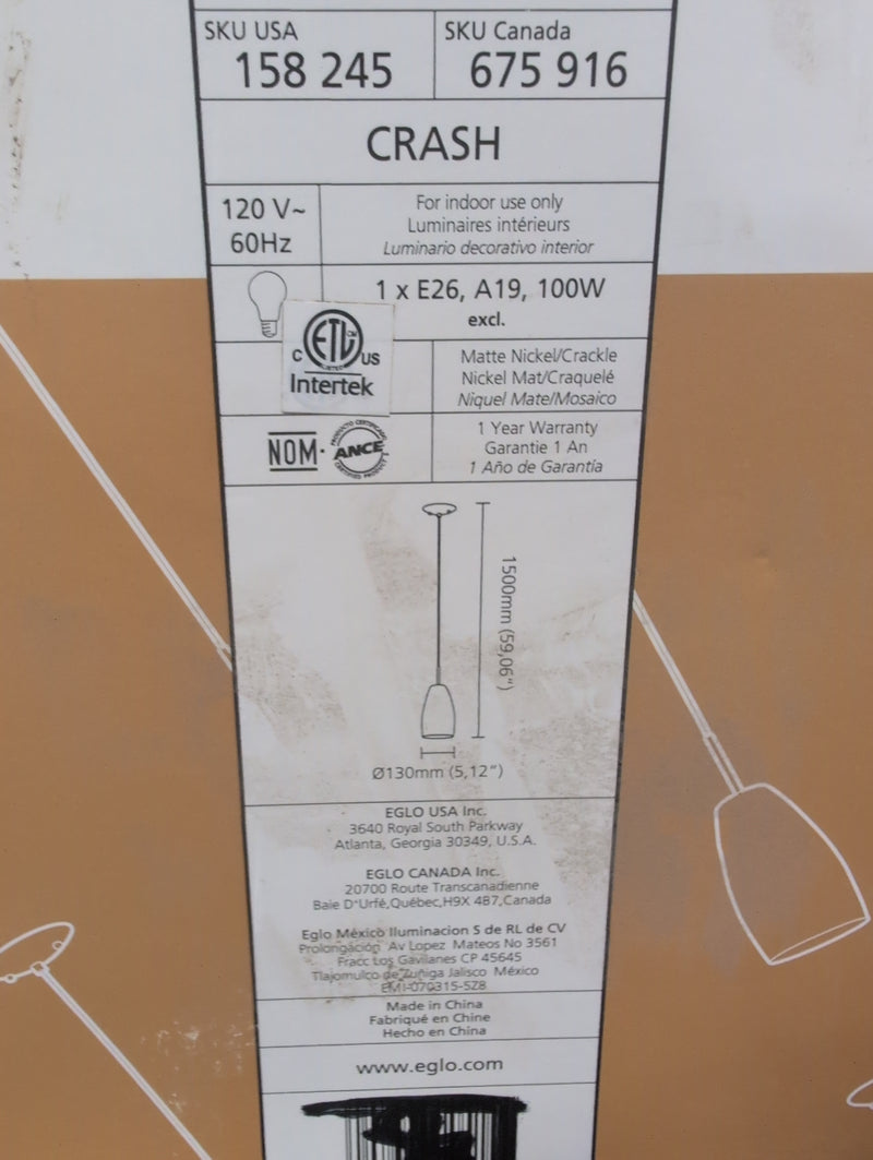 Crash Pendant Light