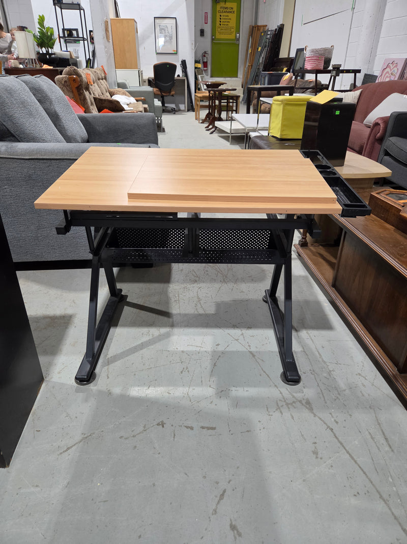 Ergonomic Drafting & Crafting Desk with Tilting Worksurface