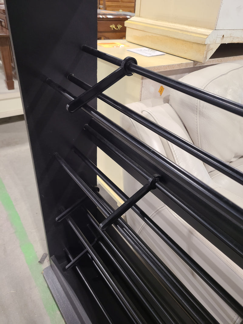 Modern Black Multi-Tier CD & Media Storage Tower / Rack