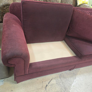Traditional Burgundy Couch