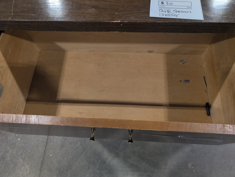 Dark Brown 4 Drawer Dresser