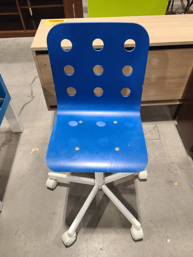 IKEA PÅHL Children’s Desk with Desktop Hutch & Matching Blue Desk Chair