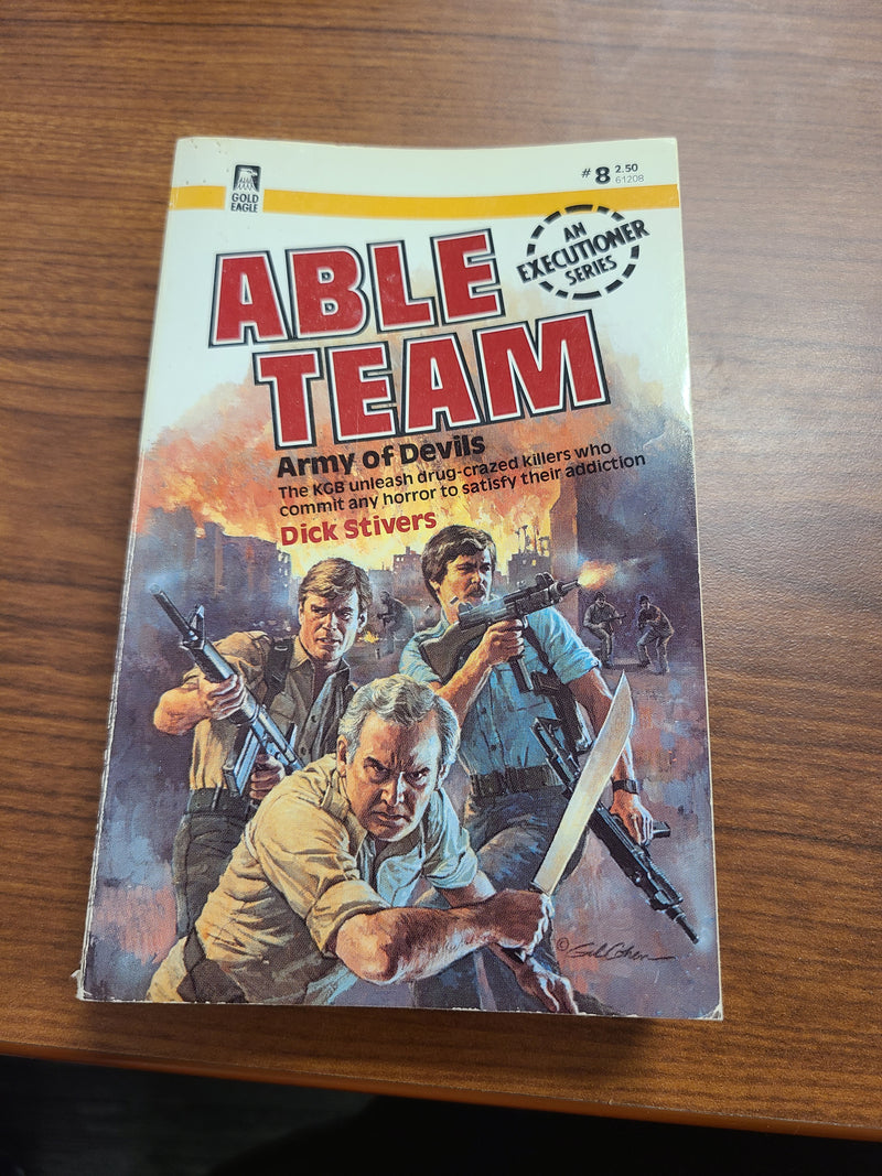 Vintage Able Team Men's Action Adventure Paperback Set #1–15 (Complete Consecutive Run)