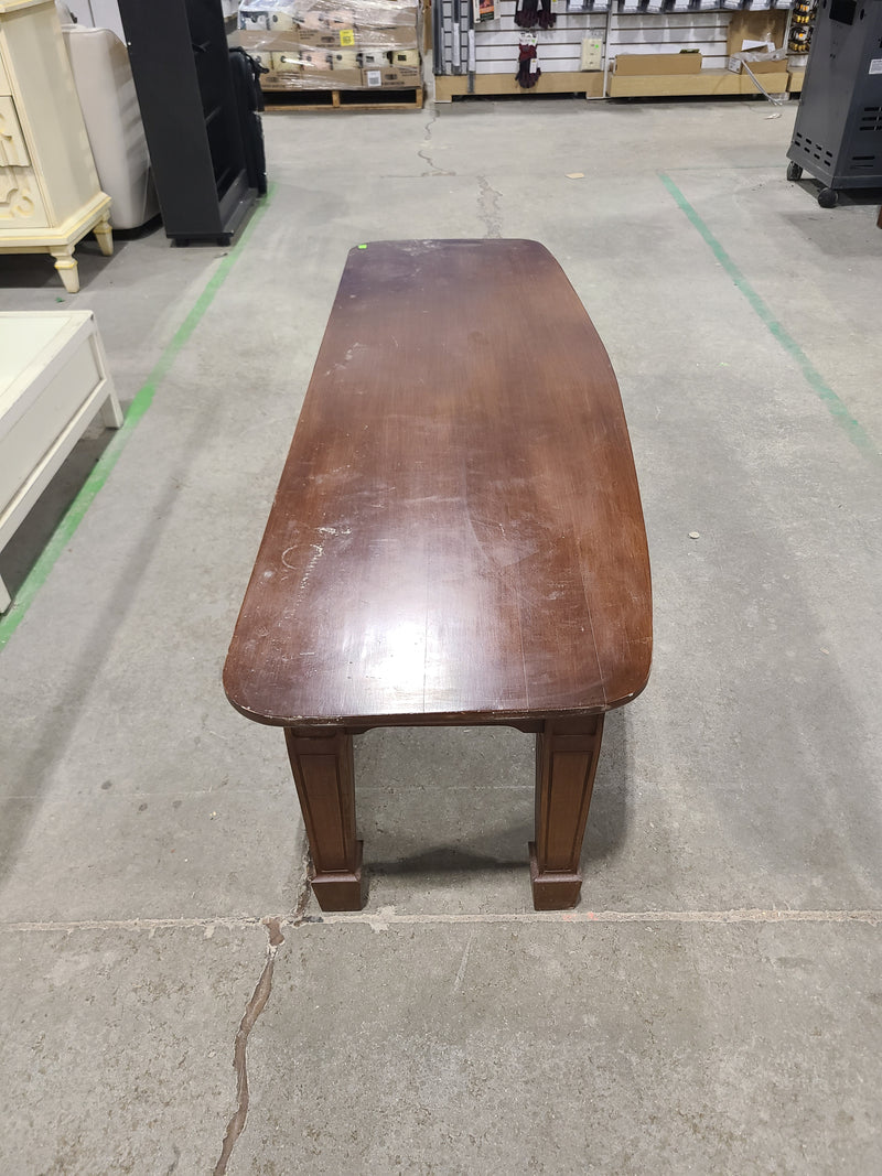 Vintage Mid-Century Curved Wood Coffee Table