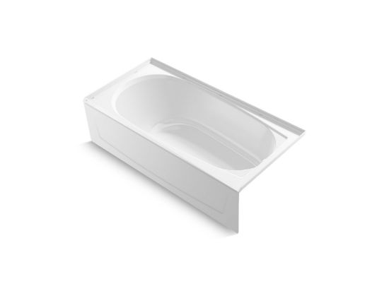 Sterling 71341120-0 Performa 2 60 in. x 29 in. Vikrell Alcove Bathtub with Left-Hand Drain, White