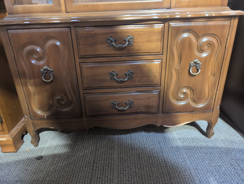 Vintage Wooden Buffet and Hutch