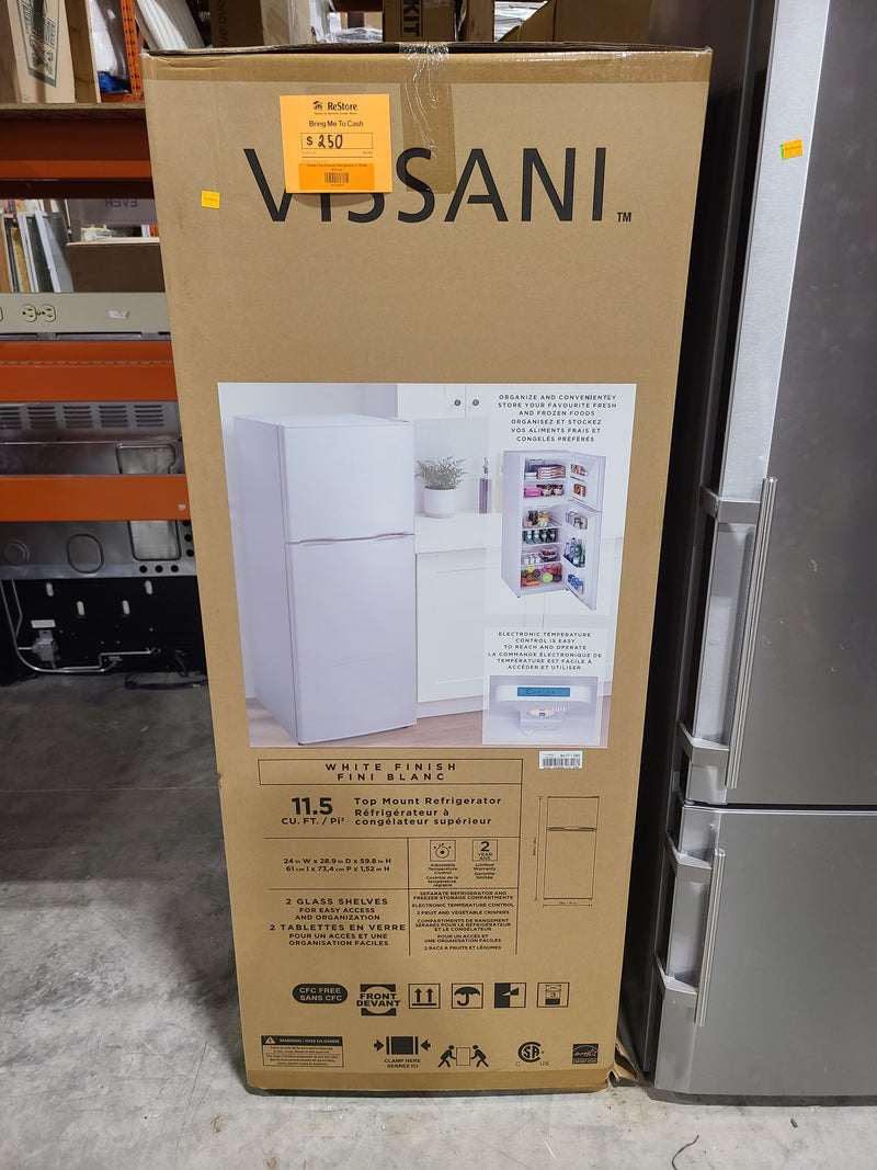 Vissani Top-Freezer Refrigerator in White