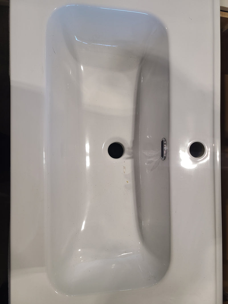 Modern Floating Bathroom Vanity with Ceramic Sink