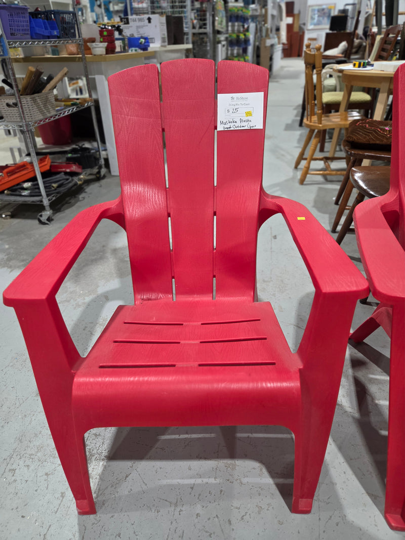 Red Outdoor Muskoka Chair