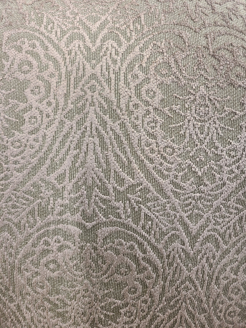 Traditional Brocade Accent Armchair with Carved Wood Trim