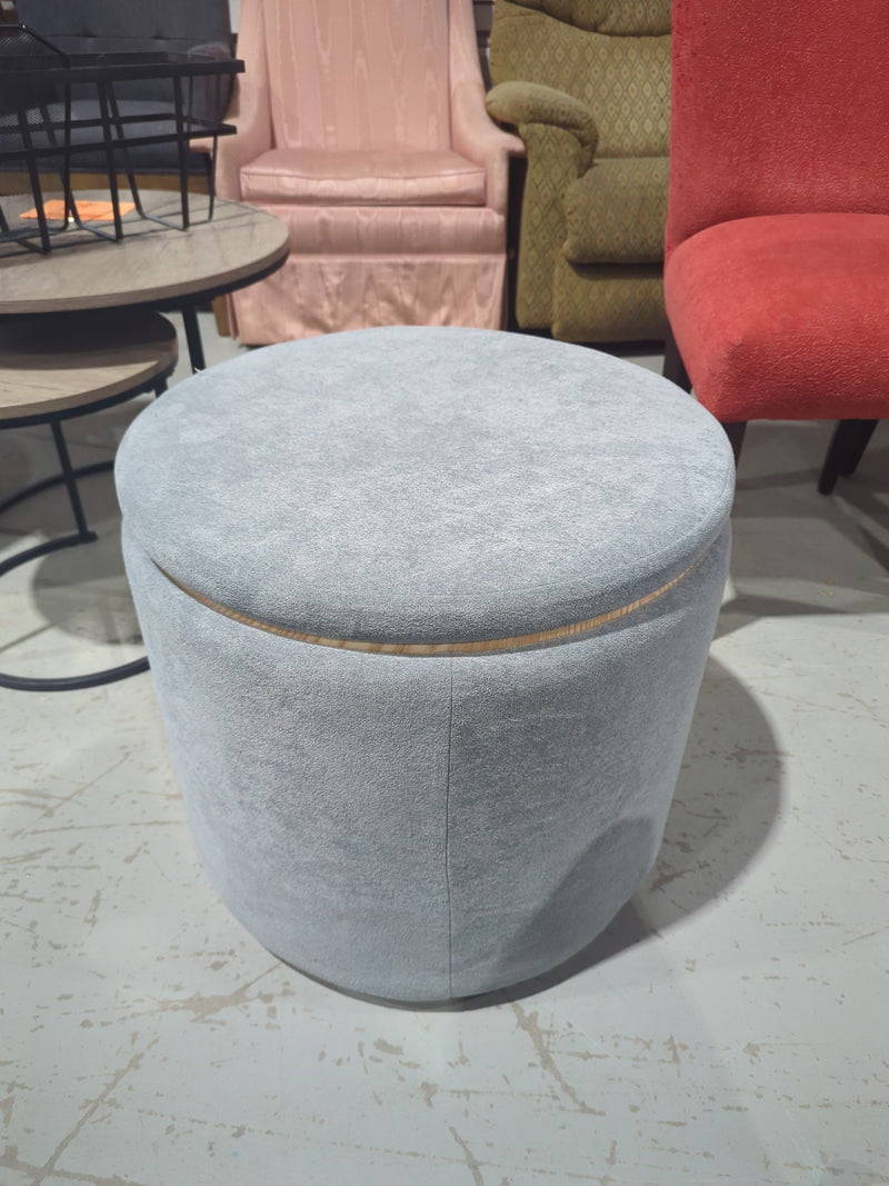 Modern Round Storage Ottoman with Lid