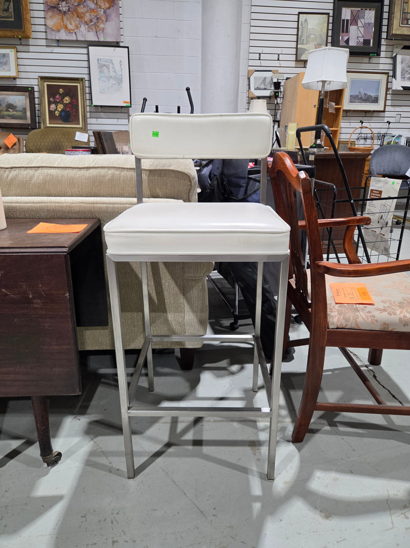 Modern Leather Counter Stool