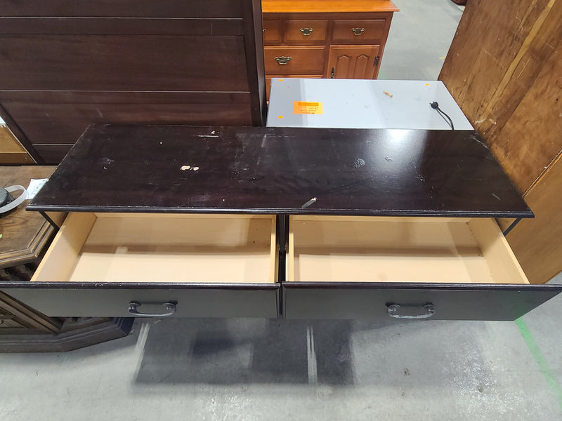Vintage-Inspired Dark Espresso 6-Drawer Double Dresser