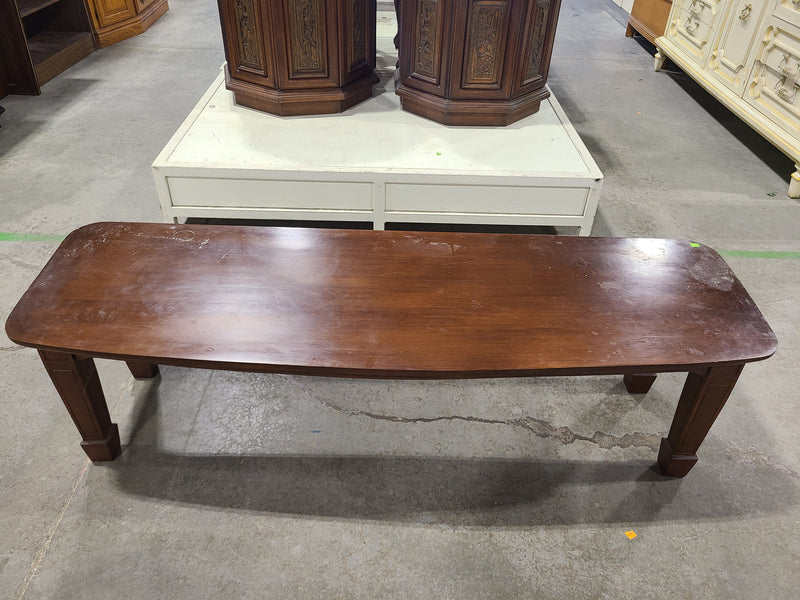 Vintage Mid-Century Curved Wood Coffee Table