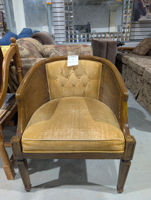 Vintage Barrel-Back Armchair