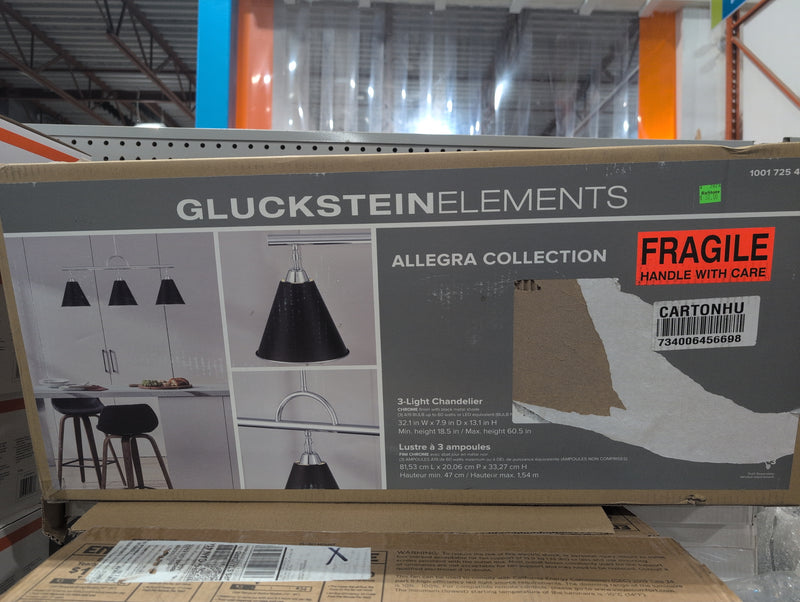 GlucksteinElements Allegra Collection 3-Light Chandelier