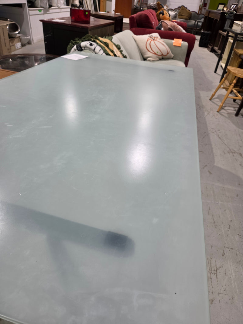 Modern Frosted Glass Table