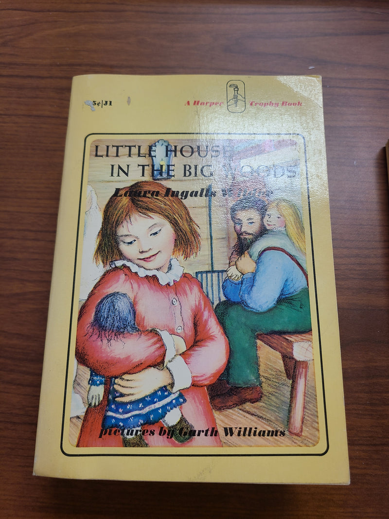 Vintage "Little House" Paperback Book Set by Laura Ingalls Wilder (4 Books, Harper Trophy Editions)