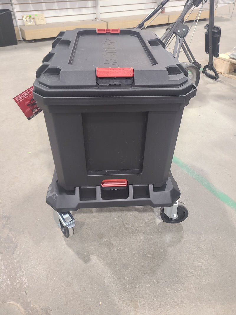 Husky Build-Out Large 2-Drawer Tool Box with Rolling Dolly