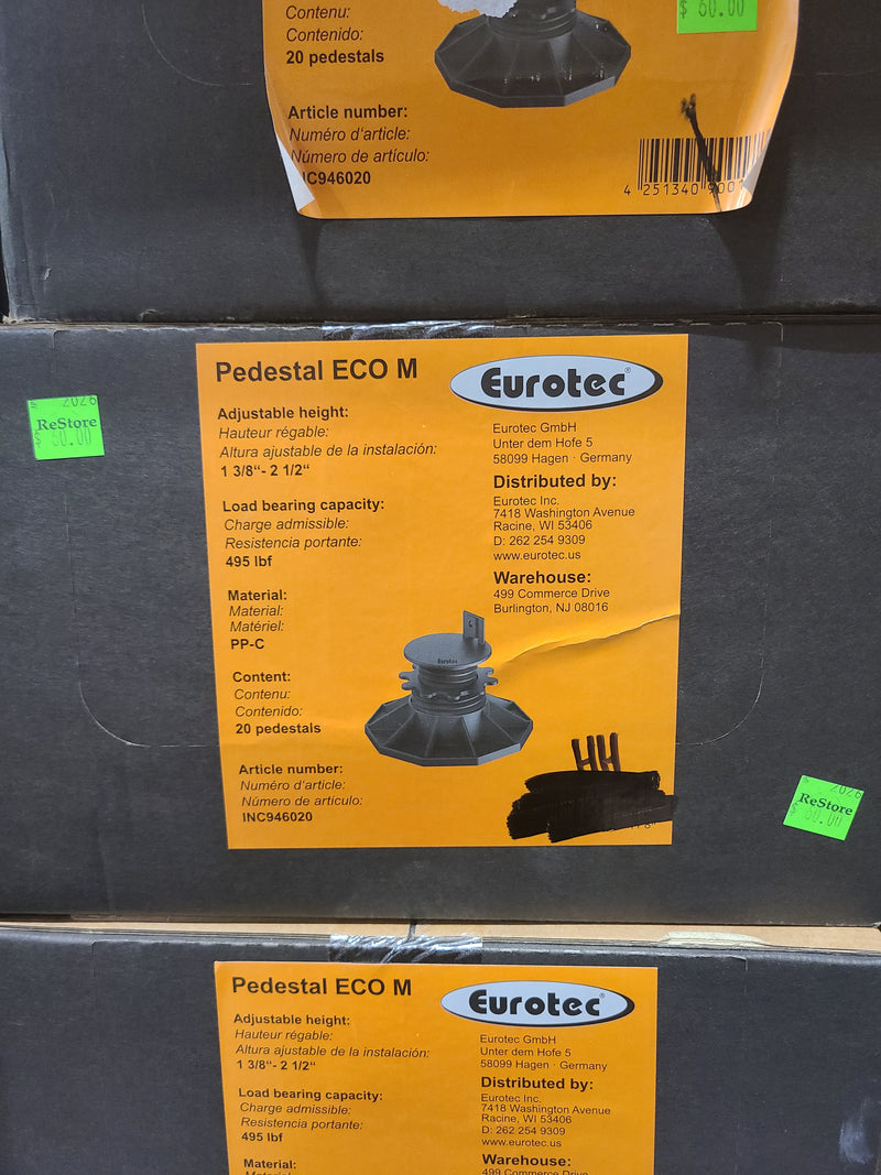Eurotec Pedestal ECO M Adjustable Deck Support