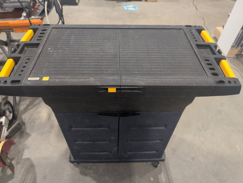 Keter Rolling Tool Cart with Shelves and Compartment