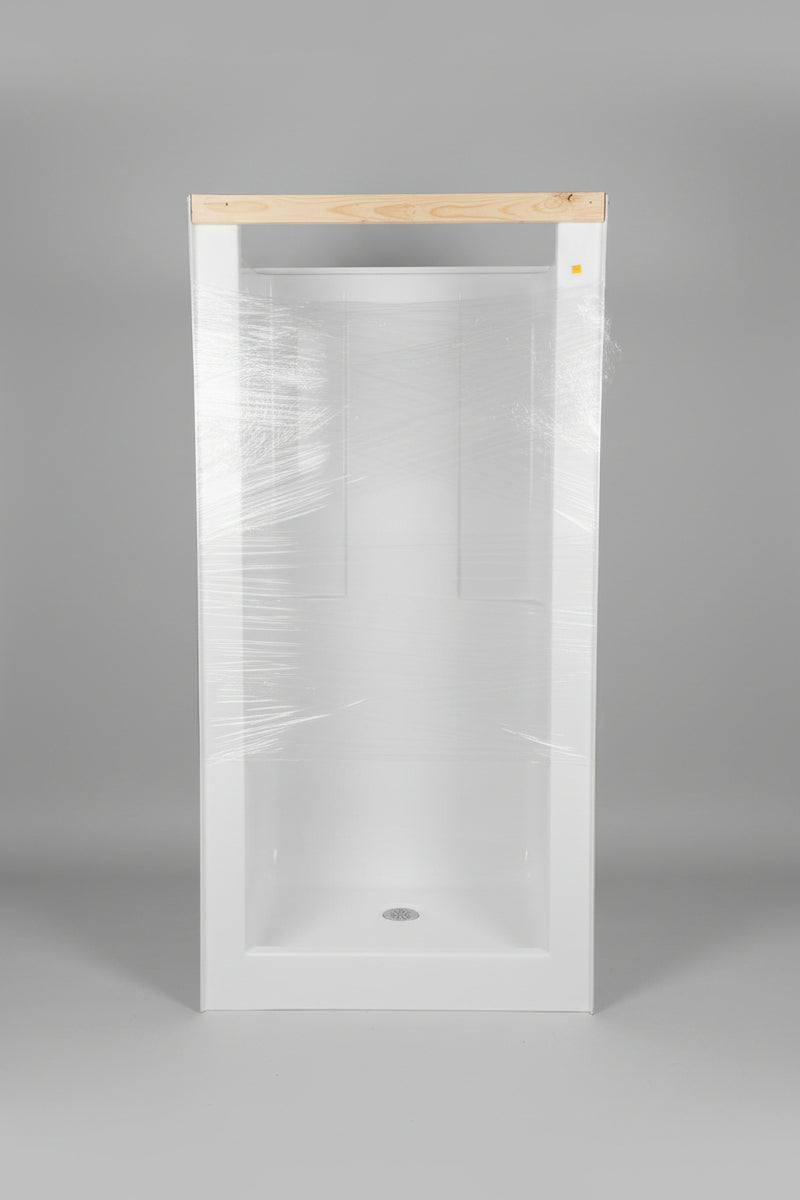 Brand New MAAX White Fiberglass 1-Piece Shower Stall