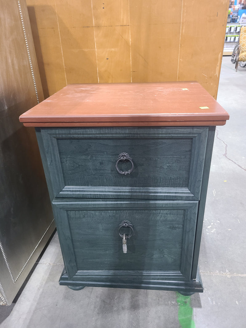 South Shore Two-Tone 1-Drawer 1-Door Accent Table / Nightstand