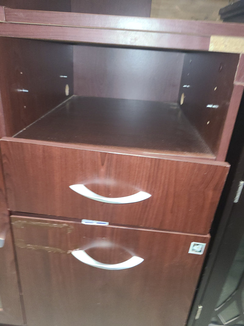 Cherry Veneer Multifunctional Kitchen Storage Cabinet