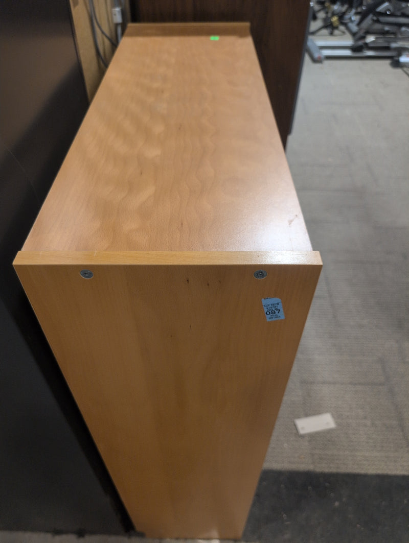 Light Brown Wide Bookcase