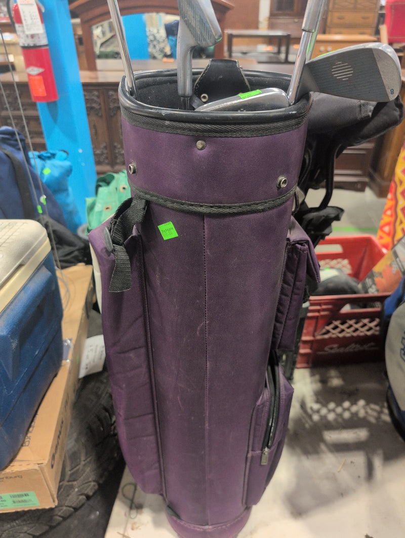 Rampion Purple Golf Bag