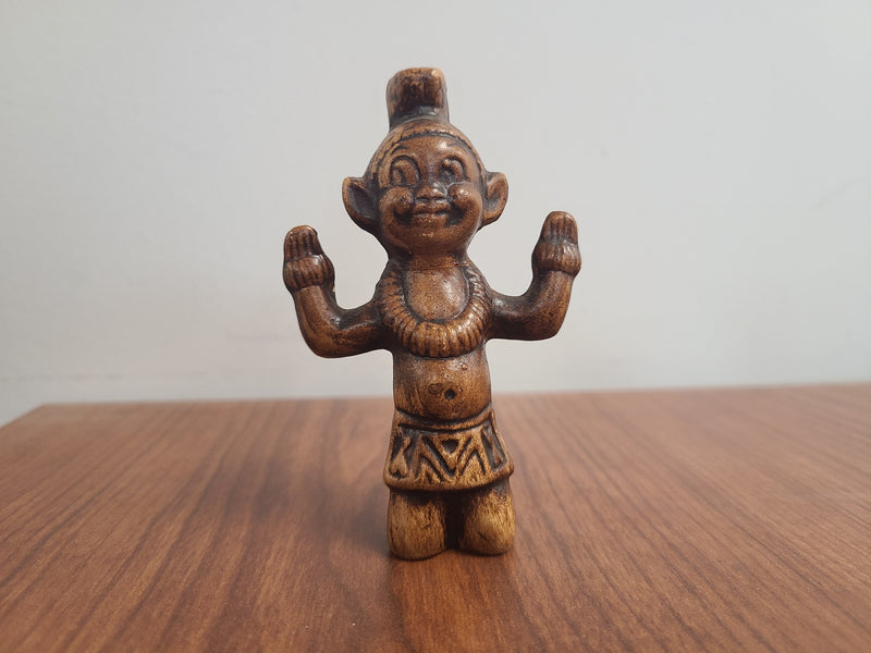 Vintage MCM Island-Style Menehune / Tiki Figurine Set of 3