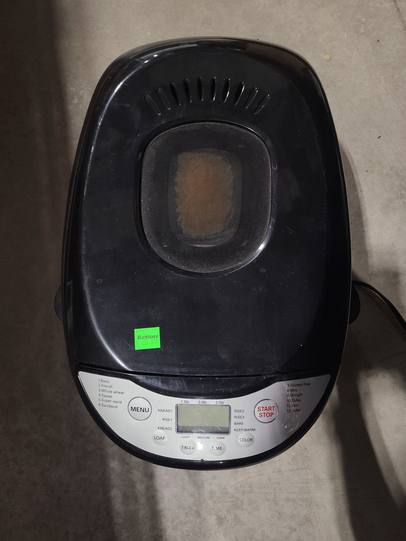 West Bend Bread Maker Machine in Black
