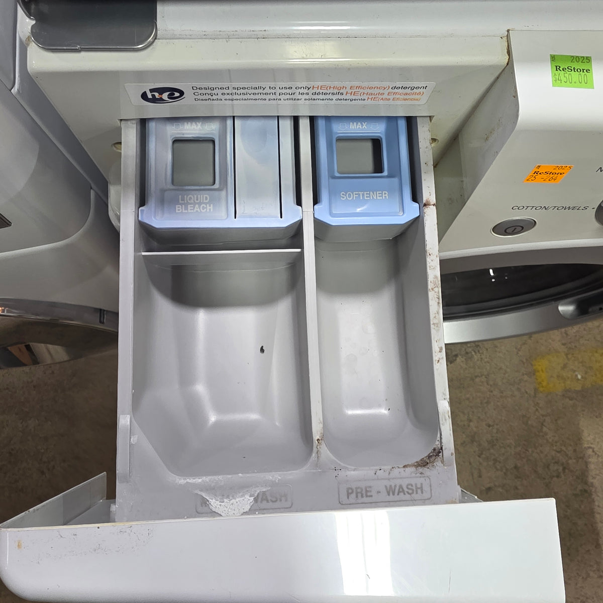White LG Washing Machine – Habitat for Humanity Greater Ottawa ReStore