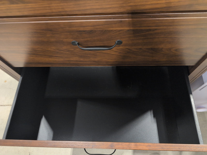 4 Drawer Dark Brown Tall Boy Dresser