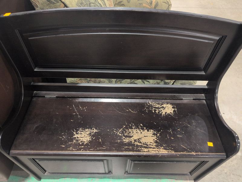 Black Storage Bench