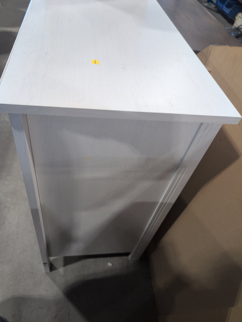 White Veneered 3 Drawer Dresser