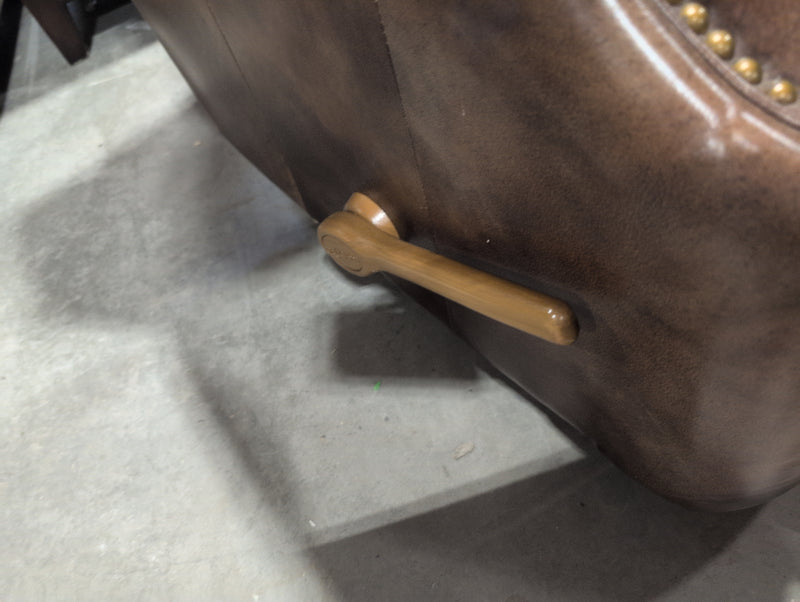 Fancy LA-Z-BOY Leather Reclining Rocking Armchair with Retractable Footrest